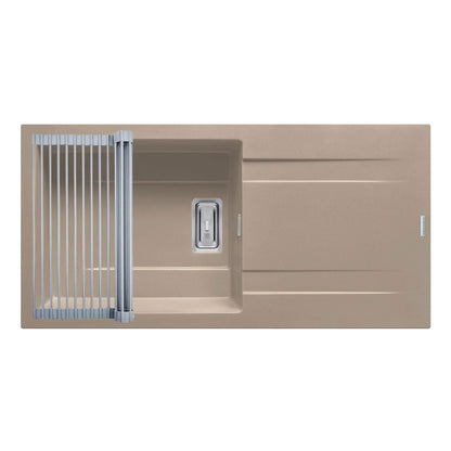 Set chiuveta granit Pyramis KARTESIO 100x50cm si suport multifunctional ROLL UP - EpicHome