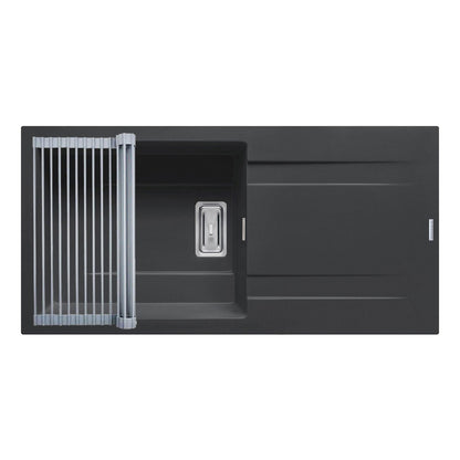 Set chiuveta granit Pyramis KARTESIO 100x50cm si suport multifunctional ROLL UP - EpicHome