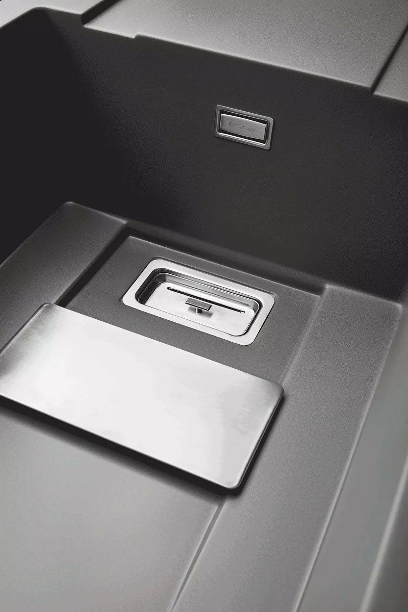 Set chiuveta granit Pyramis KARTESIO 100x50cm si suport multifunctional ROLL UP - EpicHome