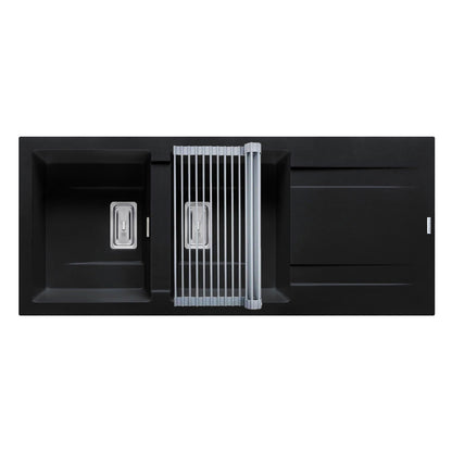 Set chiuveta granit Pyramis KARTESIO 116x50cm si suport multifunctional ROLL UP - EpicHome