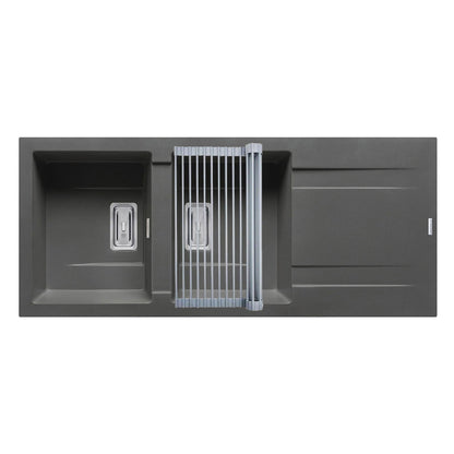 Set chiuveta granit Pyramis KARTESIO 116x50cm si suport multifunctional ROLL UP - EpicHome