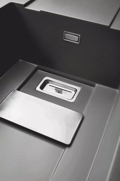 Set chiuveta granit Pyramis KARTESIO 86x50cm si suport multifunctional ROLL UP - EpicHome