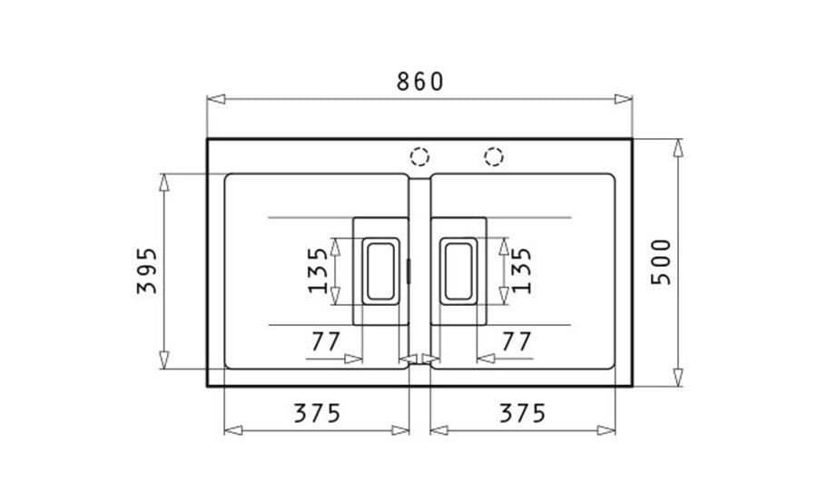 Set chiuveta granit Pyramis KARTESIO 86x50cm si suport multifunctional ROLL UP - EpicHome