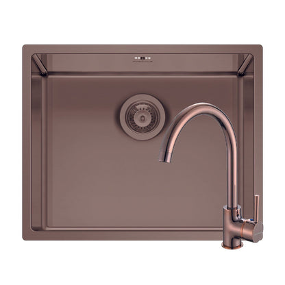 Set chiuveta inox Pyramis ASTRIS COLORA 50x40cm si baterie ECO BELLO - EpicHome