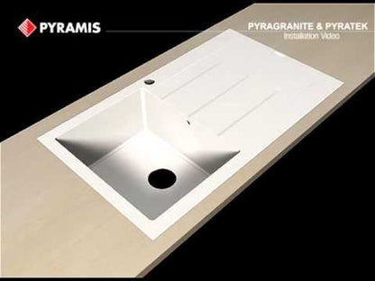 Chiuveta soft compozit Pyramis LEVEL 100x50cm, dreptunghiular?, cuv? pe stânga